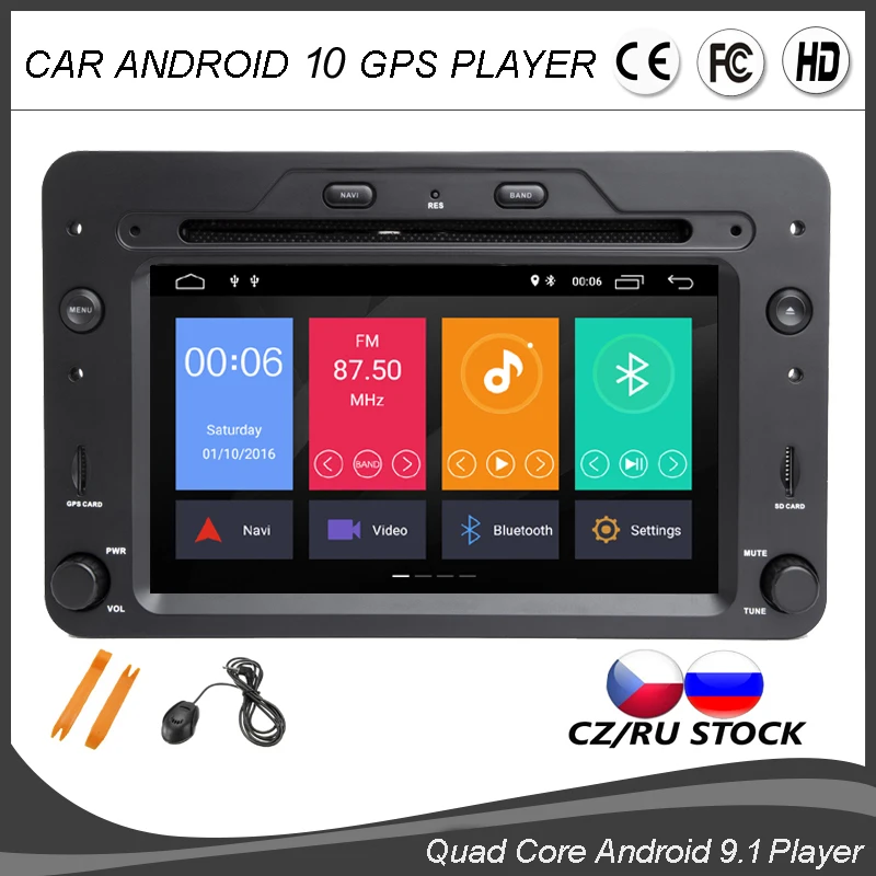 Автомобильный четырехъядерный DVD GPS плеер на Android 10 для Alfa Romeo Spider 159 Brera Sportwagon