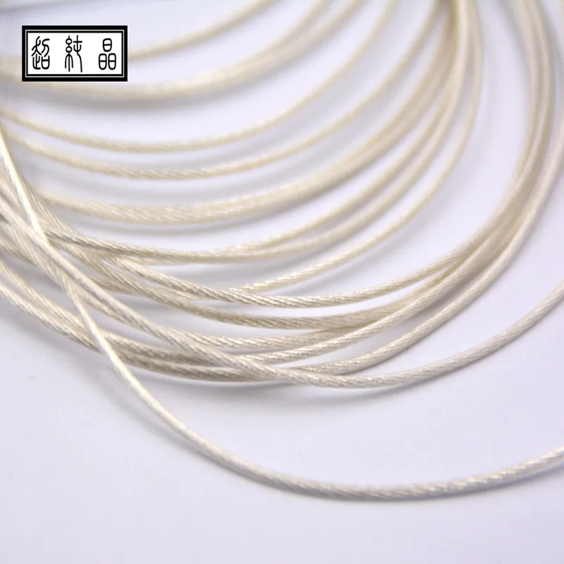 

PE litz thick silver-plated 7N high-purity microcrystalline copper earphone cable base 105 core OD: 1.16mm