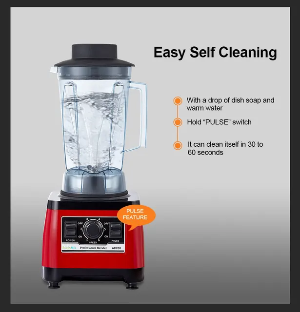7 Years Warranty】BPA Free Heavy Duty Commercial Grade Blender Professional  Mixer Juicer Ice Smoothies Peak 2200W