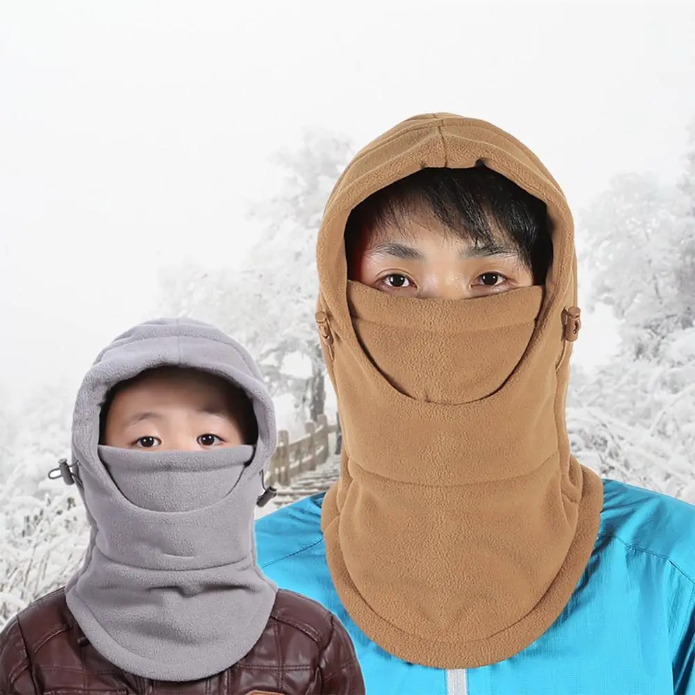 

Adult/Kids Cycling Cap Double Layer Windproof Balaclava Outdoor Autumn Winter Scarf Face Mask Headgear