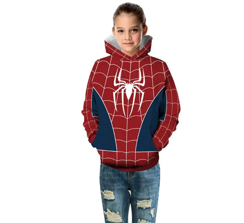 Promotion Jacket The Avengers Spiderman Captain America Iron Man Sweatshirt Autumn Quantum Warfare Hoodies Coats For 4-13y