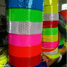 Индивидуальные продукты 5 см высокий свет Предупреждение Отражающая пленка ПВХ для одежды многоцветный