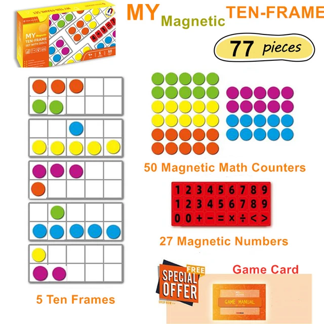 Jogo de adição e subtração, Contagem de números magnéticos para crianças - Jogos  educativos de matemática para 3 4 5 meninos e meninas de 5 anos, jogos de  matemática para crianças