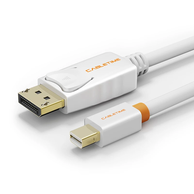 CABLETIME 4K ミニ Displayport から Displayport ケーブル Thunderbolt から DP ケーブル ミニ DisplayPort ケーブル Surface Macbook 用