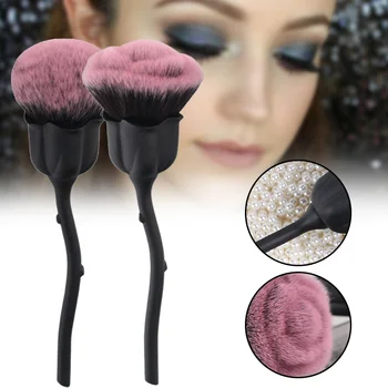 

Wholesa Single Makeup Brush Premium Synthetic Foundation Powder Concealers Brush Silky Rose Flower Shaped Makeup Brushes M3