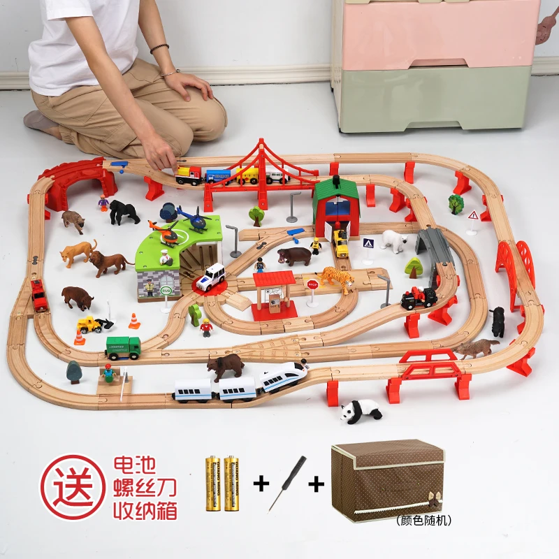 

Dinosaur Orbit Diy Assembling Building Block Racing Vehicle Train Rail Toy Thomas Brio Space Car Set Toys For Children Kids Gift