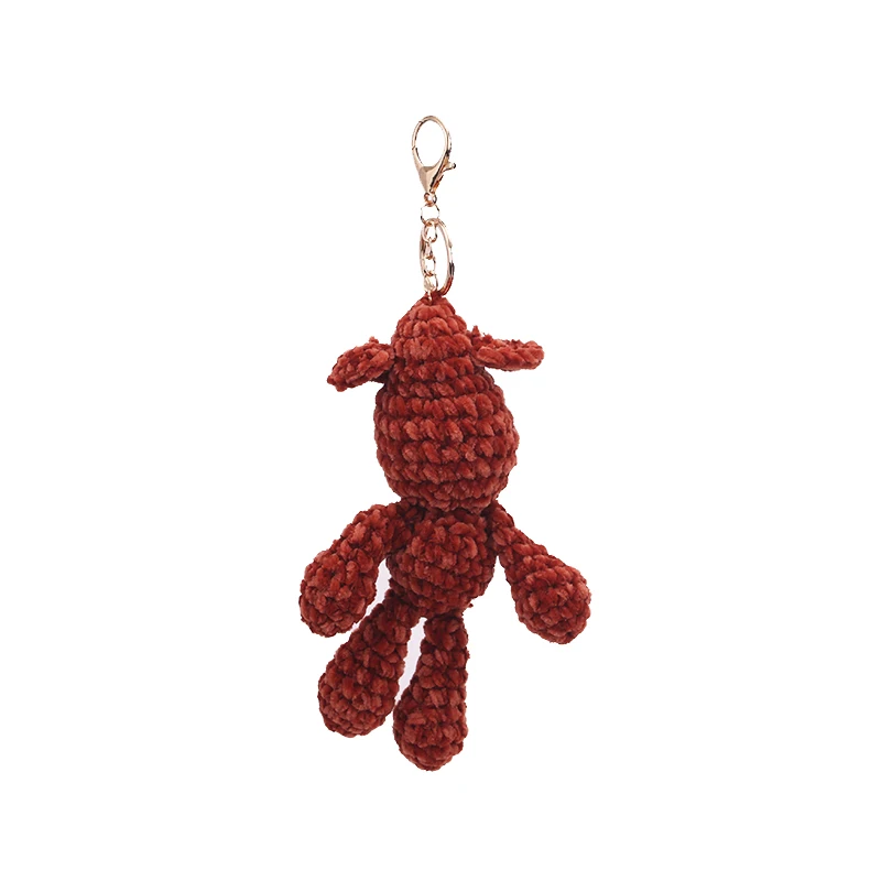 Мода ручной работы ремесло Бохо мультфильм Bomgom медведь брелок кожаный шнур брелок для ключей с кисточкой сумрачная сумка Шарм Кулон Подарки для женщин