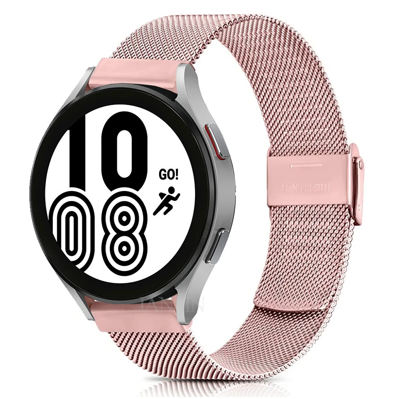 Milanese Strap For Samsung Galaxy Watch 4 Classic 42mm 46mm Stainless Steel  Metal Correa For Galaxy Watch 4 44mm 40mm Bracelet - Watchbands - AliExpress