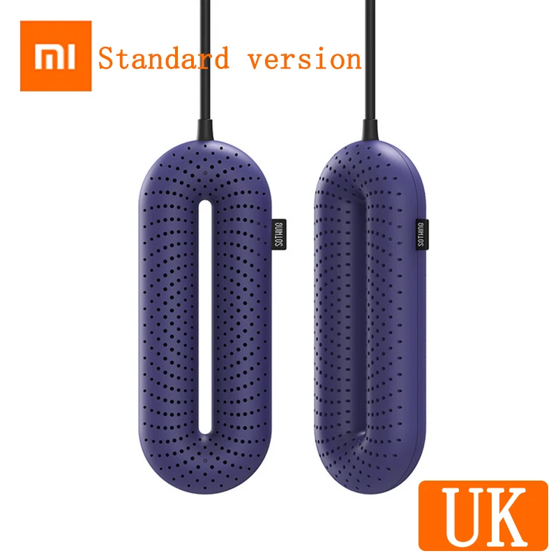 Purple UK Новая портативная электрическая сушилка для обуви Xiaomi Sothing Zero-One для стерилизации и сушки обуви с УФ-температурой EU/UK/US Plug - Цвет: Purple UK