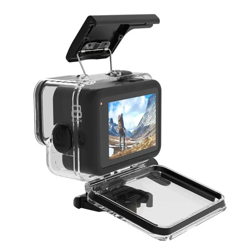 Мягкий резиновый ключ водонепроницаемый корпус оболочка для GoPro Hero 8 черный спортивный Cam