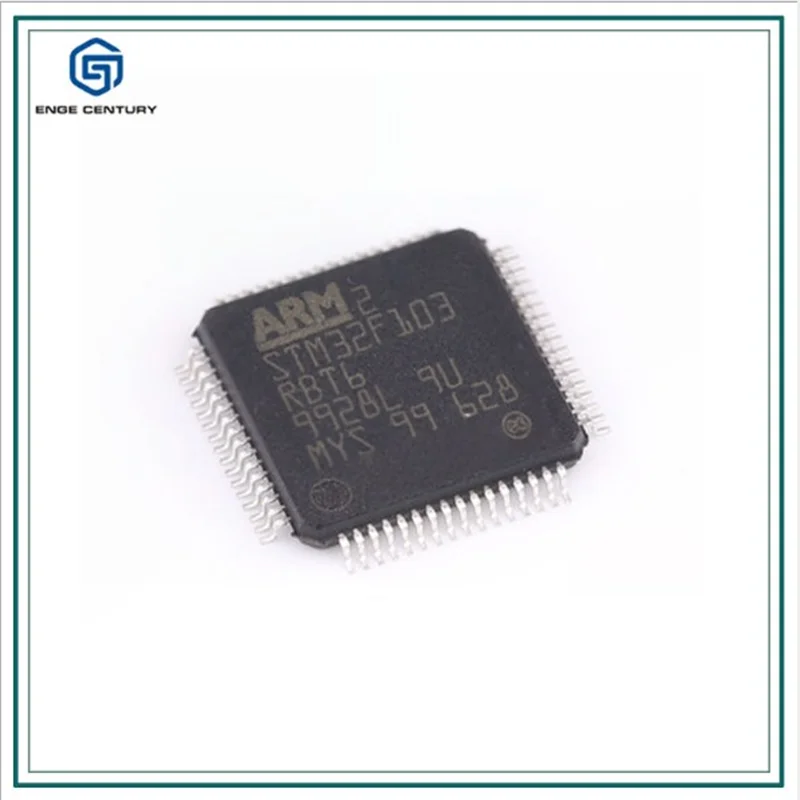 100 шт. STM32F103RBT6 LQFP-64 SMD 32-битный MCU микроконтроллер