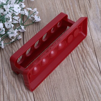 

1pcTest Tube Holder 6 Hole Plastic Rack Red Stand Burette Stand Shelf Laboratory R9JB
