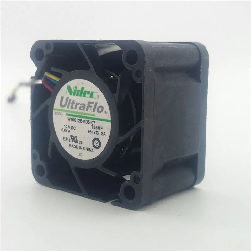 Для Nidec 4028 W40S12BMD5 07 4 см 12 В 0.64A охлаждающий вентилятор для