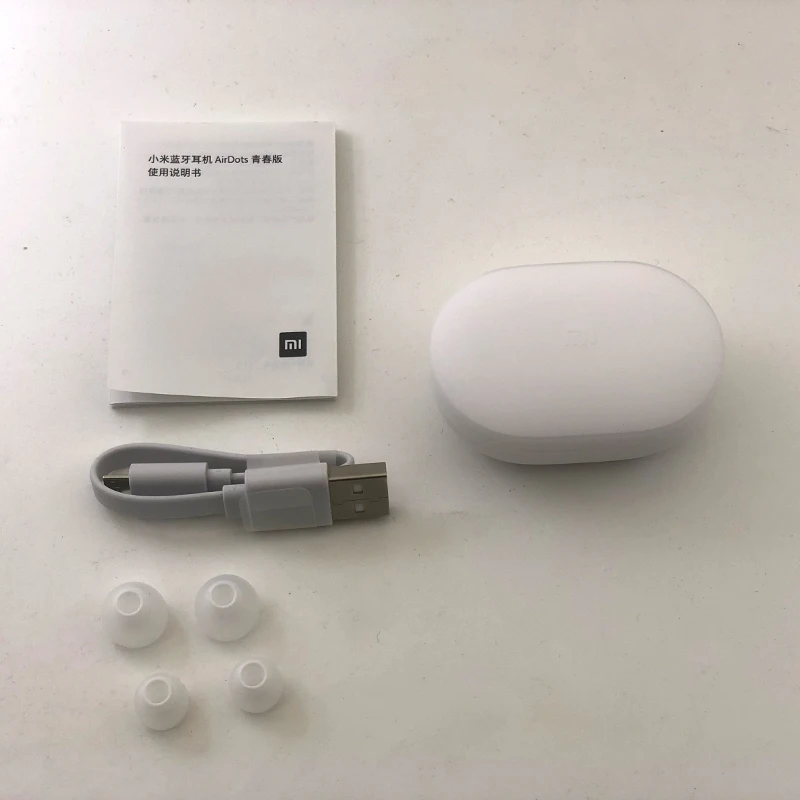 Xiaomi mi AirDots Bluetooth наушники Red mi TWS стерео беспроводные наушники-вкладыши бас наушники Молодежная версия с mi c Handsfree