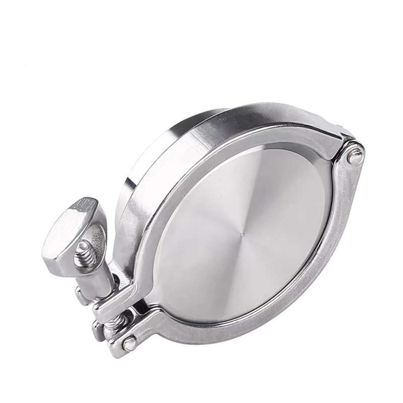 Hose Pipe Fitting Pipe Fitting Water Pipe Fitting 19mm-168mm Pipe O/D Sanitary Weld Ferrule End Cap Tri Clamp Silicon Gasket 304 Stainless Steel For Homebrew