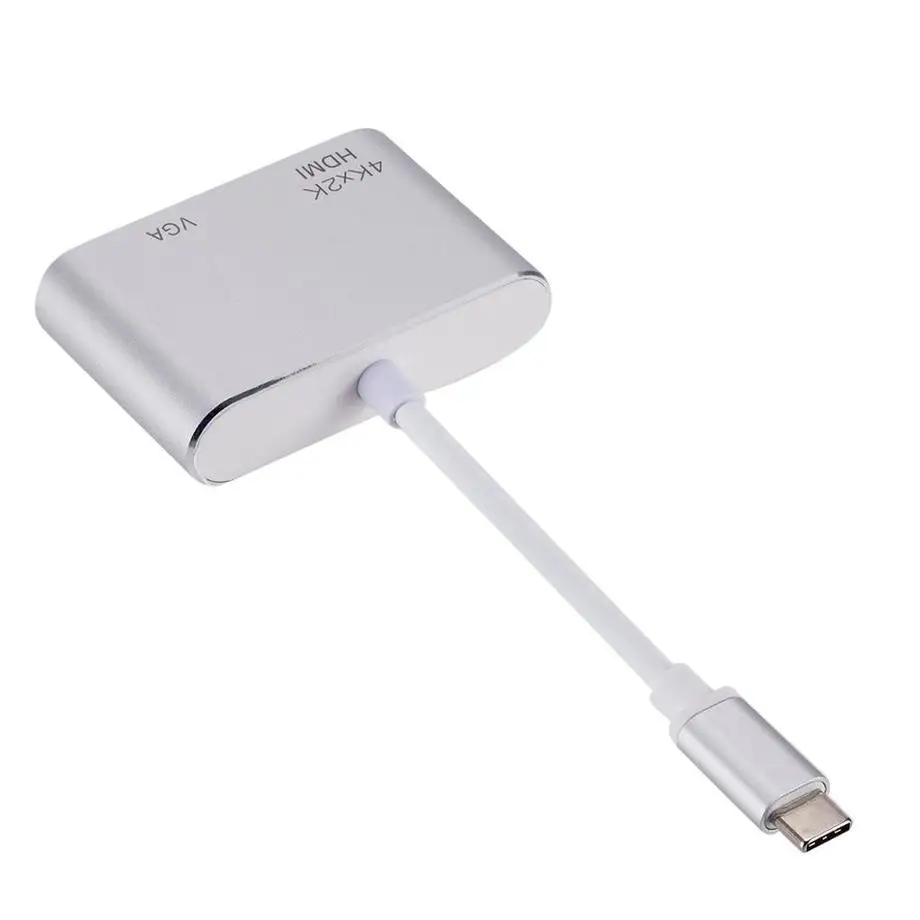 Grwibeou USB Type C к HDMI 4K 30 Hz VGA адаптер 3 1 и видео конвертер для нового Macbook Pro|Адаптеры Type-C|