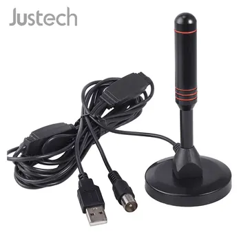 

Justech Portable For Car HD Indoor TV Antenna IEC Male Adaptor Signal Amplifier DVB-T High Definition Caravan Digital Freeview