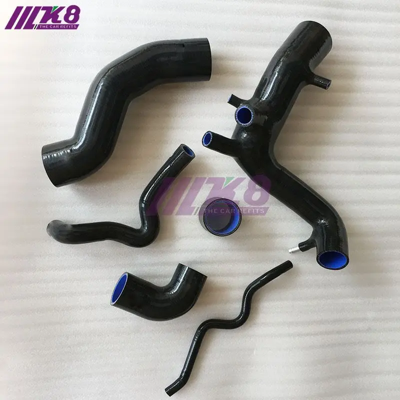 Silicone Turbo Intake Hose / Pipe / Tube Kit Red FOR V W Golf IV / BORA 1.8T (6pcs) RED/BLUE/BLACK