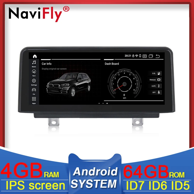 NaviFly 10 25 &quotAndroid Автомобильный GPS навигатор головное устройство Idrive для BMW 3 серии F30