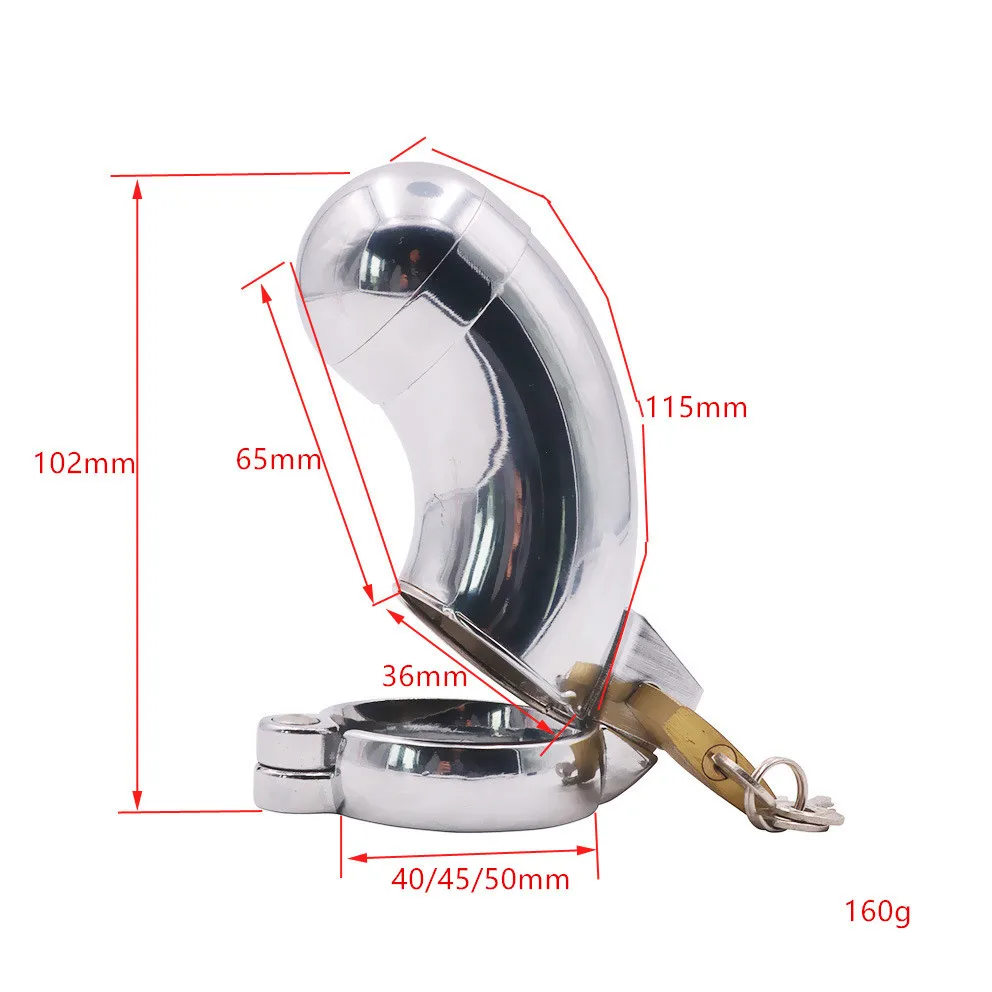 Big Metal Cock Cage Male Chastity Device BDSM Sex Toys for Men Penis Lock Erotic Bondage Husband Loyalty Drop Shipping