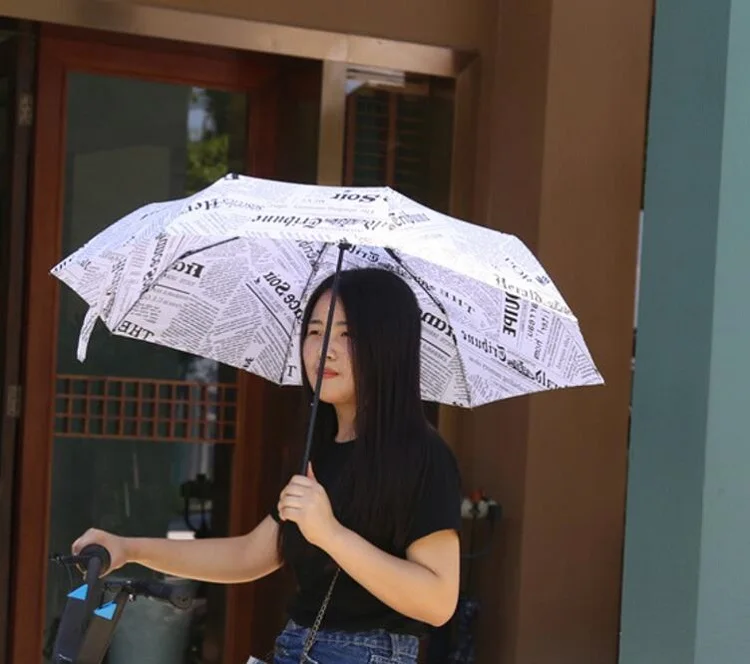 Белый и черный бумажный зонтик Лондонский молодой Нежный человек дождь и солнце зонтик 8 костей Ветрозащитный сильный женский зонтик дождя