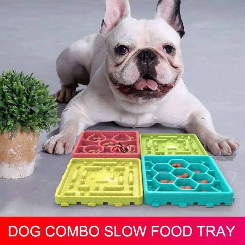 

Useful Anti Choking Pet Dog Feeding Bowls Plastic Snail Shape Slow down Eating Food Prevent Obesity Healthy Diet Dog Accessories