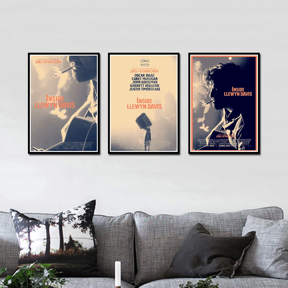 Внутри Llewyn Дэвиса B плакат декоративный DIY настенный холст стикер домашний бар