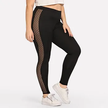 

Women Plus Size Solid Elastic Fitness Sport Leggings Yoga Athletic Pants workout Seamless legging Femme спортивные штаны женские