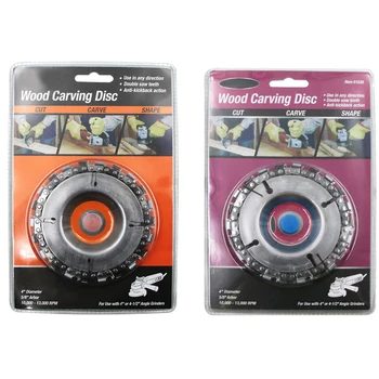 

4 Inch Multi-Functional Chain Grinder Chain Saws Disc Woodworking Chain Plate Tool Wood Carving Disc Angle Grinding Tool