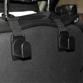 

1Pair Car Headrest Hook Hanger For 2018-2020 Jeep Wrangler JL Sports Rubicon JT High Quality ABS Car Back Seat Headrest Hooks