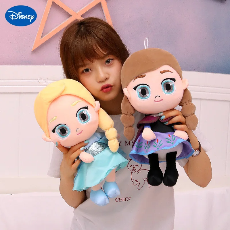 Snow Queen Frozen 2 Elsa Plush Doll Princess Anna Elsa Doll Toys Elza Stuffed
