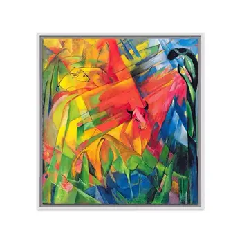 

Hand Painted Abstract animals cow and sheep Oil Painting European village Abstract oil painting wall Art Painting home decor