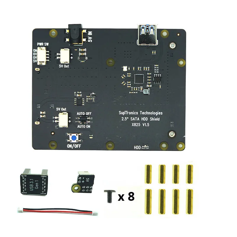 Плата расширения Raspberry X825 2 5 дюйма SATA HDD/SSD для Pi 4B ( 4 модели B) | Компьютеры и офис