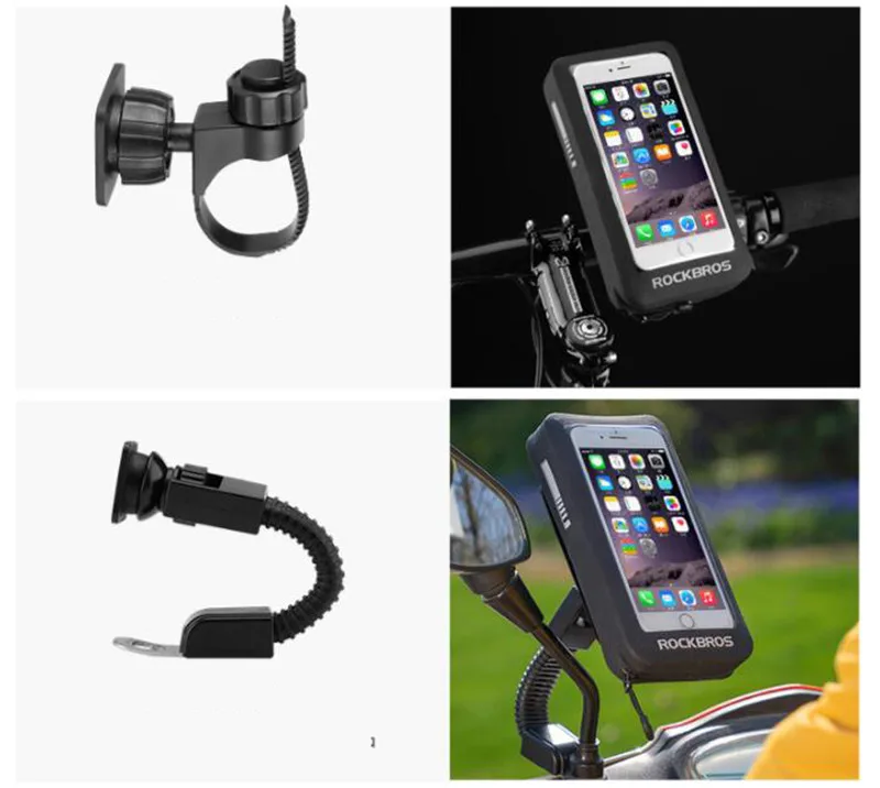 ROCKBROS MTB дорожный велосипед Телефон Сумка 5,8 ''/6" Водонепроницаемый светоотражающий Мотоцикл Велосипед сенсорный экран зеркало заднего вида сумка