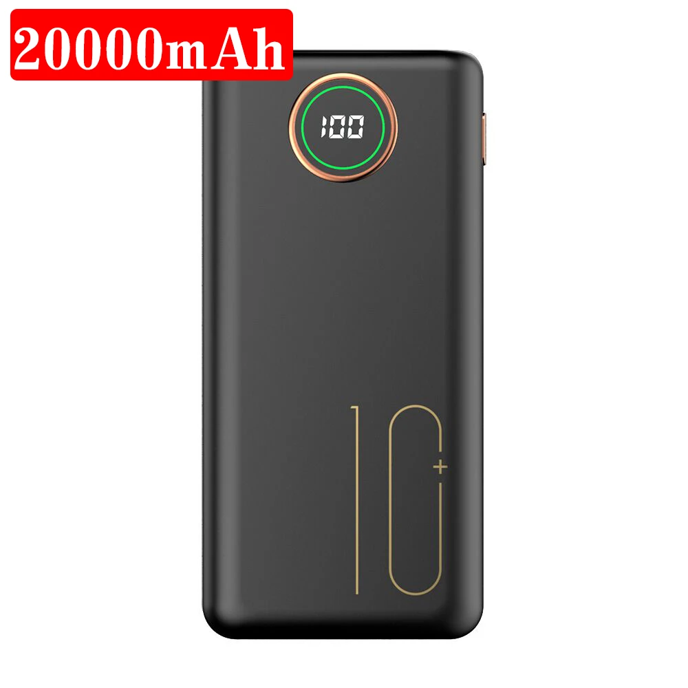 20000mah Mobile Power Bank External Battery Charging Dual 2USB Portable Mobile Phone Charger For IPhone 8 XS Max Xiaomi 7 8plus portable cell phone charger Power Bank