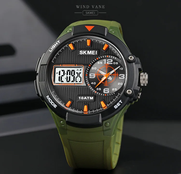 100m Waterproof Swim Sports Watches SKMEI Brand Military Men Wristwatches 3 Time Stopwatch Alarm Digital Clock Relogio Masculino