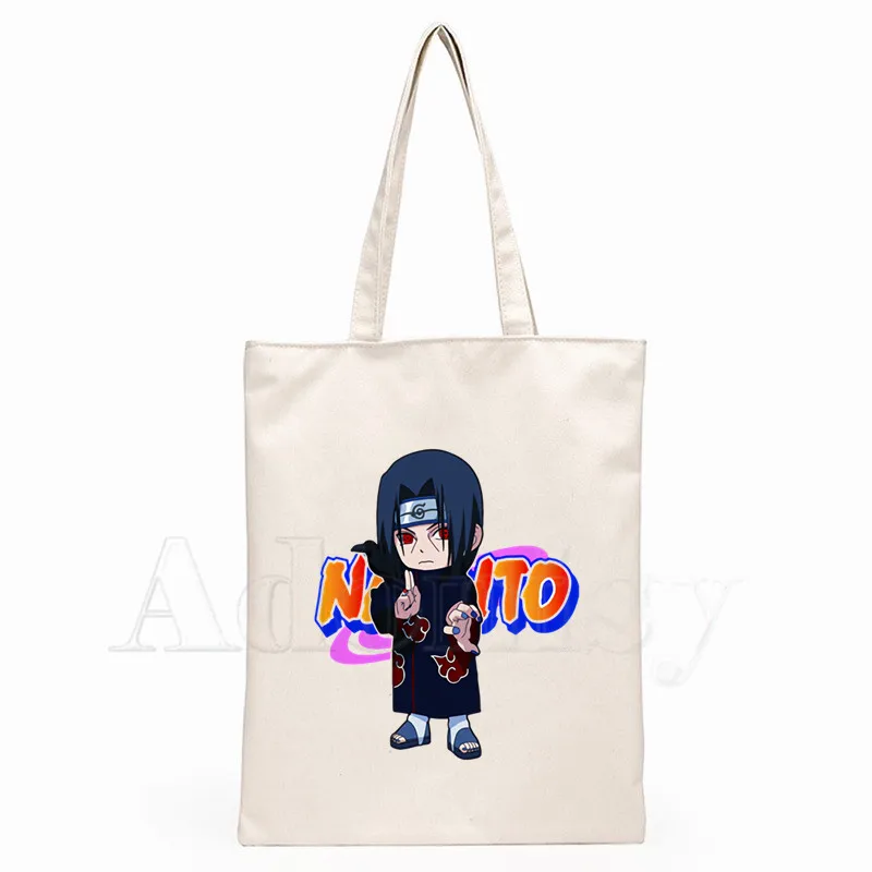 

Naruto Character/Uchiha/Itachi/Uzumaki/Sasuke/Kakashi Women Handbag Canvas Tote Shopping Bags Reusable Shopping Bag Eco Foldable