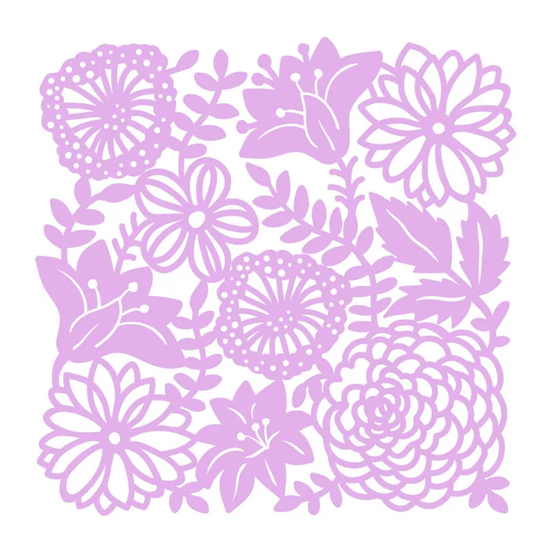 

Naifumodo Flower Dies Square Frame Metal Cutting Dies Scrapbooking New 2019 Craft Dies Embossing Stencil Card Making Decoration