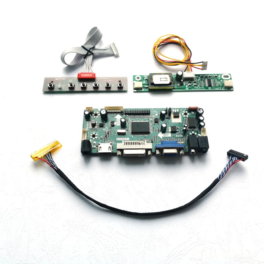 Для HSD190MEN4-A02/A03 1" 1280*1024 CCFL LVDS 30Pin VGA HDMI DVI M. NT68676 экран контроллер привод плата ЖК-монитор панель комплект