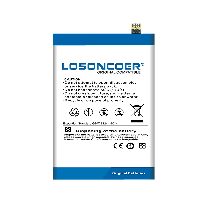 0 цикла LOSONCOER 5600 мА/ч, S2/S2 Pro/S2 Lite батарея мобильного телефона для UMIDIGI S2/S2 Pro/S2 Lite смартфон батареи