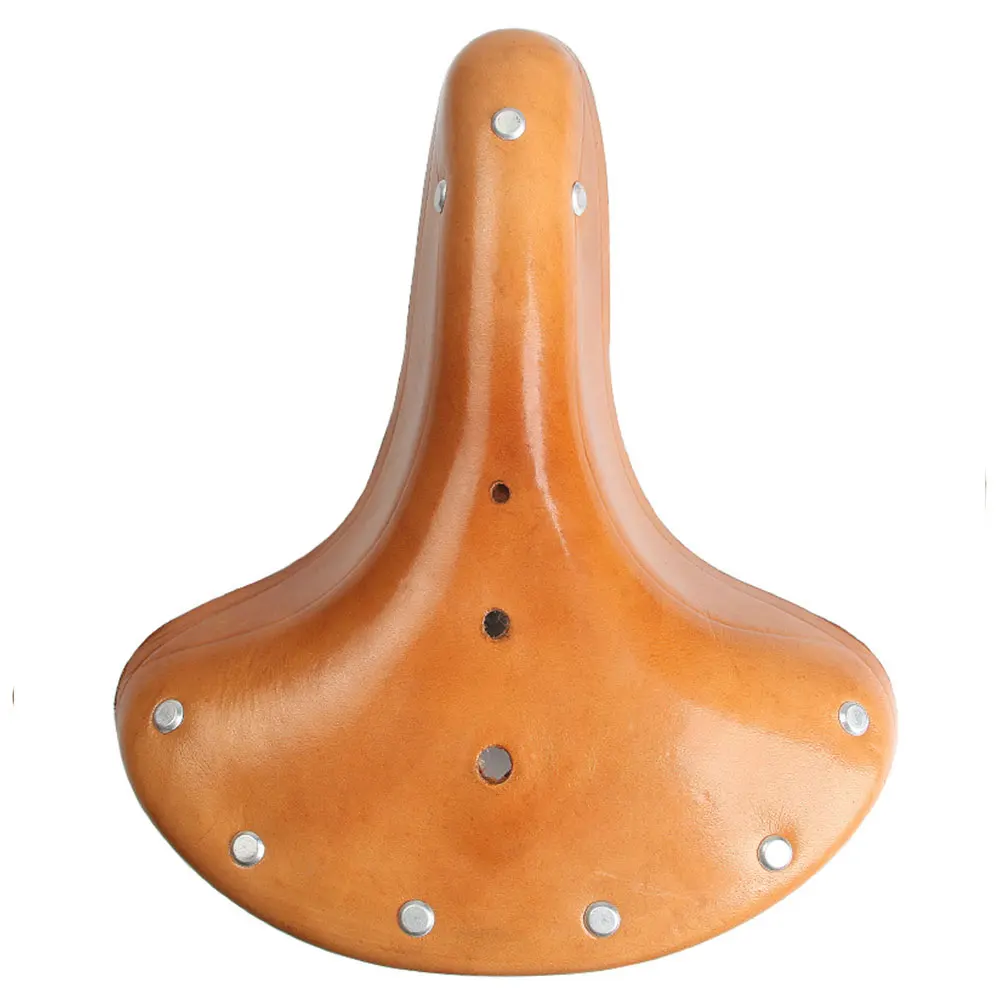 Accessory Road Bike Bicycle Saddle Cycling Replacement Cushion Comfortable Shock Absorption Spring Seat Retro Leather Old Style