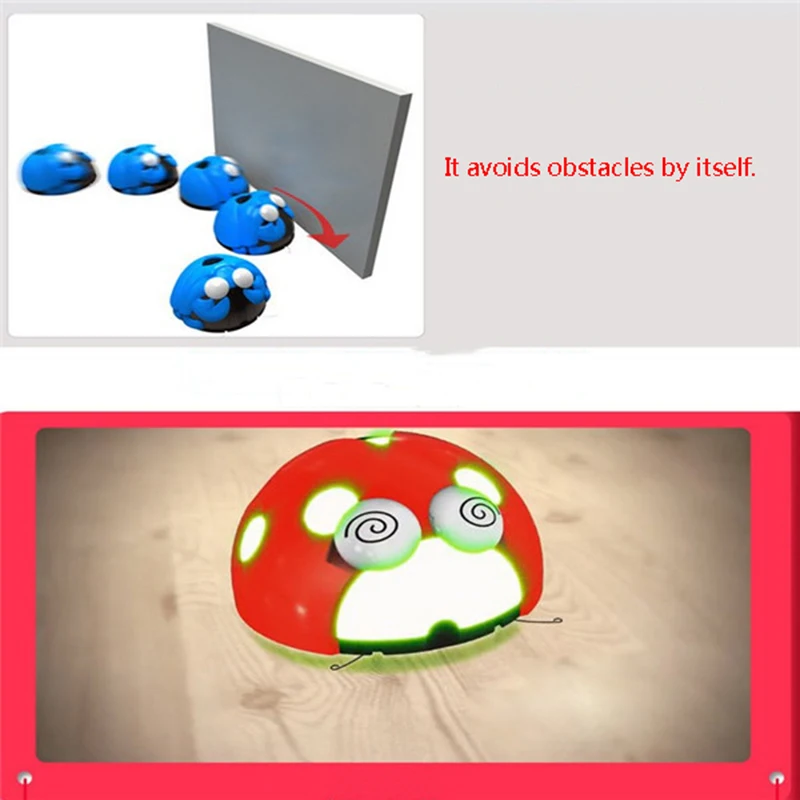 Бегущий Миньон шлепающий червь волшебный Блестящий светодиодный светящийся