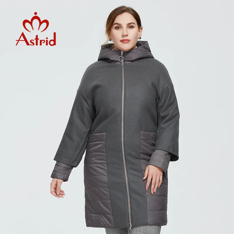 Astrid 2020 новое осенне зимнее женское пальто Женская Теплая длинная парка Модная