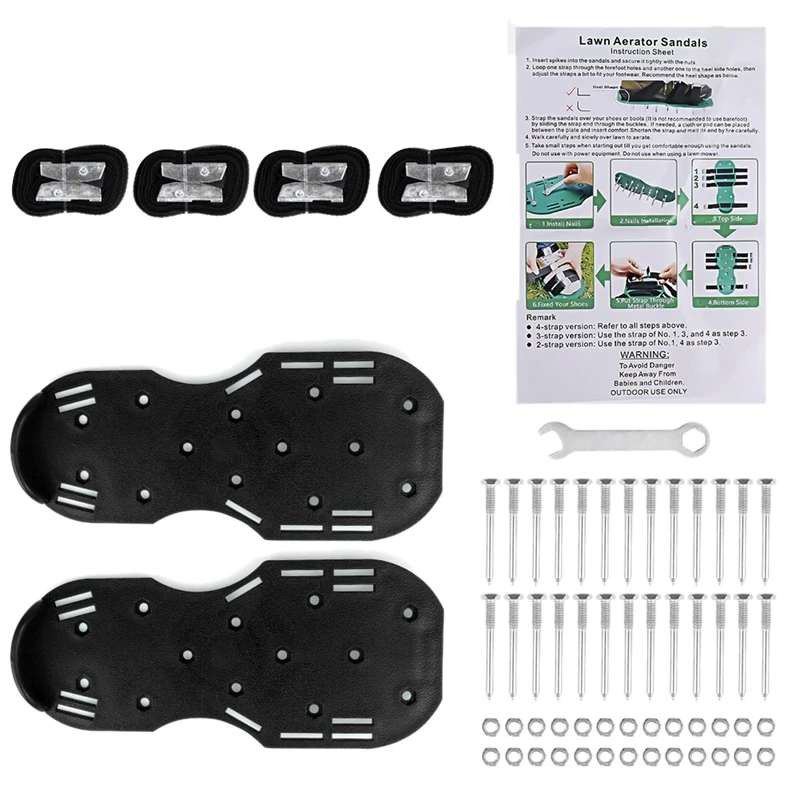 Садовый аэратор; сандалии; 1 пара; 3 ремешка; Прочная удобная обувь с ...