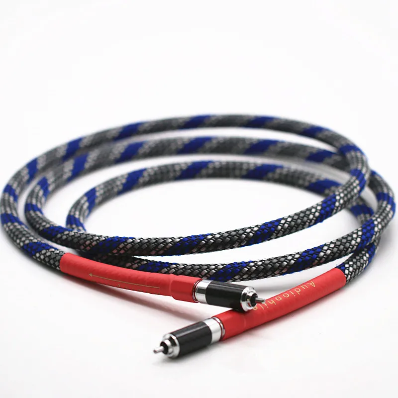 Silver color TYPE CL2 OCC 75 ohm RCA coaxial cable fever grade digital audio subwoofer signal | Электроника