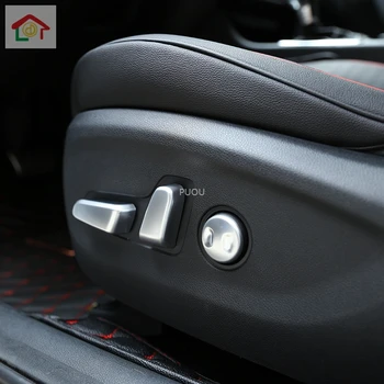 

Car Stick Detector ABS Chrome Seat Adjustment Knob Button Switch Trim 5pcs For Kia Sportage KX5 2016 2017 2018 2019 2020