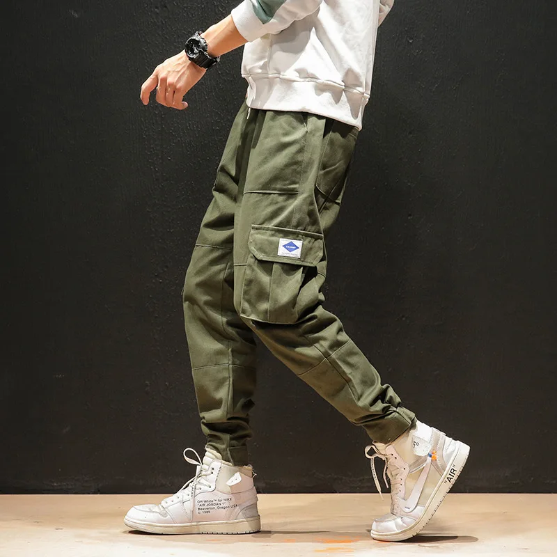 

Large Size Japanese-style Loose-Fit Men Ankle Banded Pants Bib Overall Large Size Capri Pants Casual Pants Men's Small Feet Long