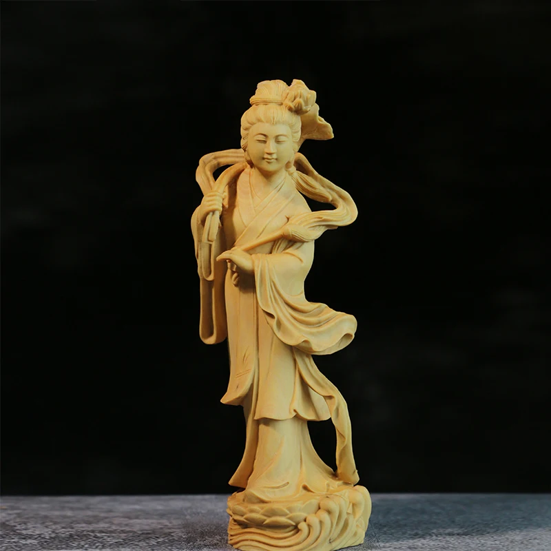 Exquisite Wooden Eight Immortals Crossing the Sea Sculpture, Handcrafted Daoist Figures for Longevity and Home Decoration 3