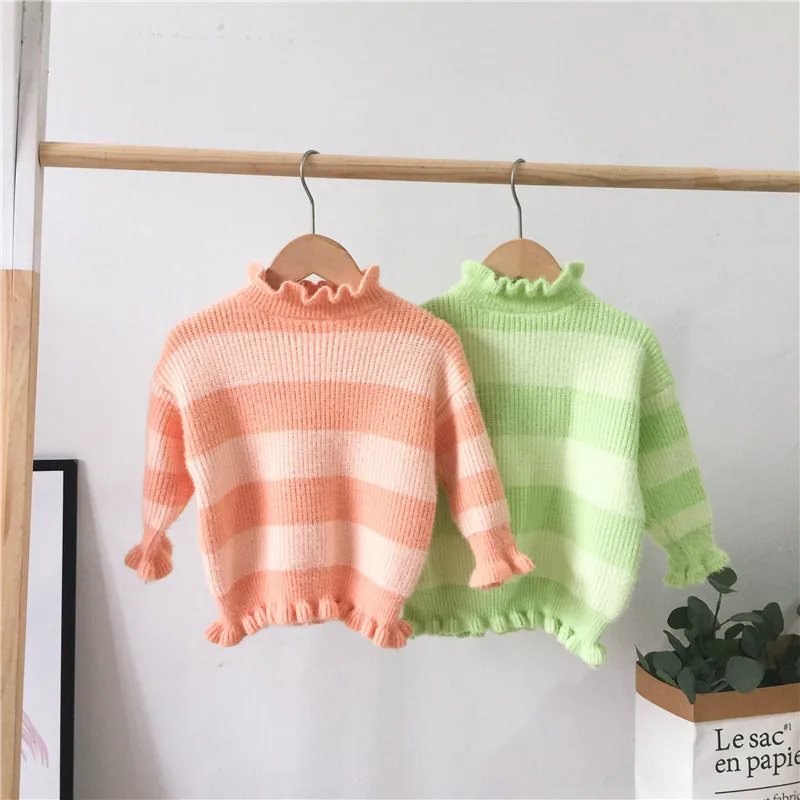 new wholesale girls knitted sweater autumn winter fashion girls sweaters 2-7 years