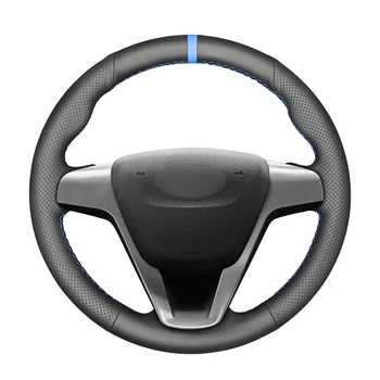 

Hand-stitched Black PU Artificial Leather Car Steering Wheel Cover for Lada Vesta Xray 2015 2016 2017 2018 2019 2020